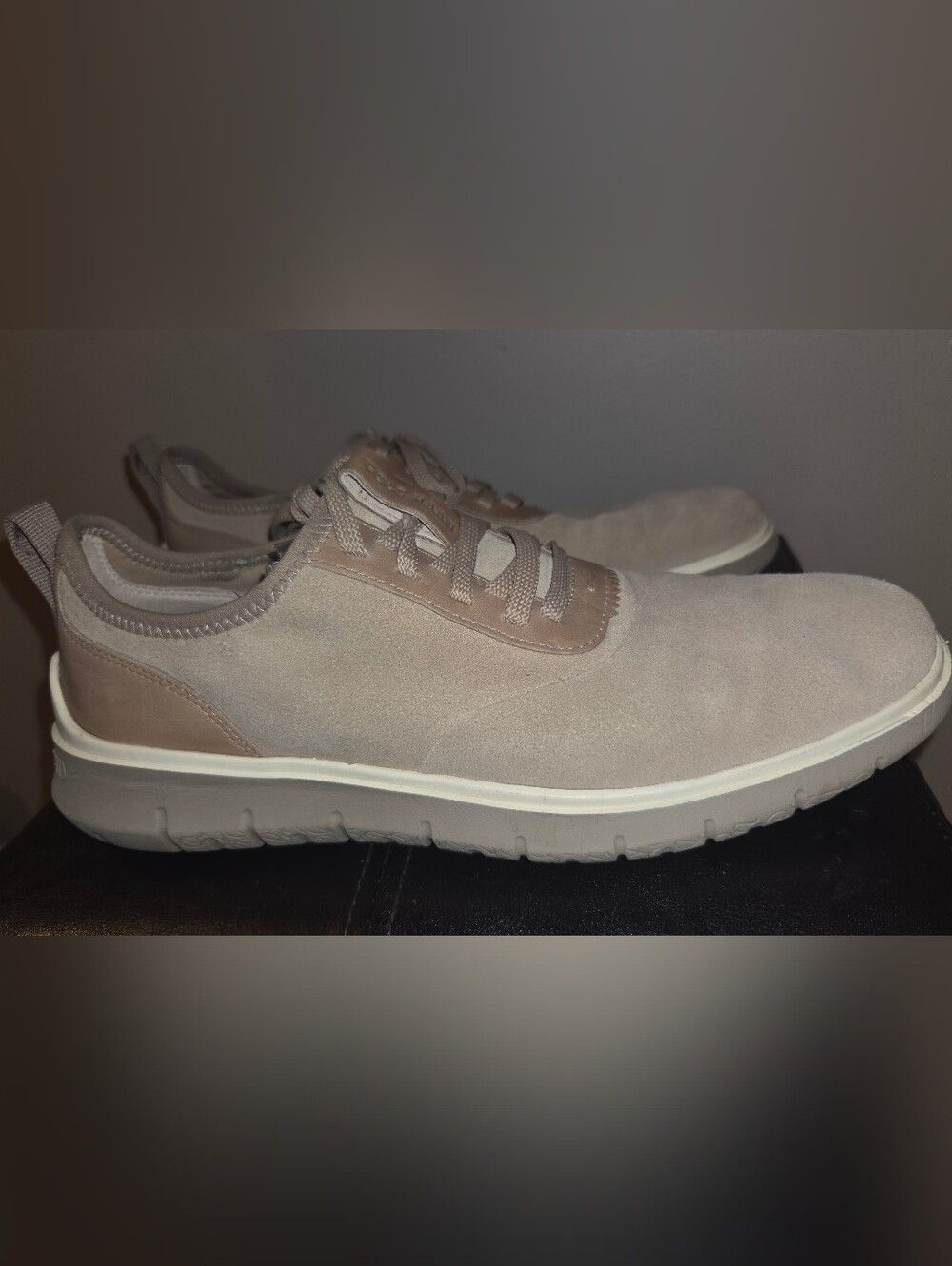 Cole Haan Men's Generation Zerogrand Suede Sneakers Taupe Size 10